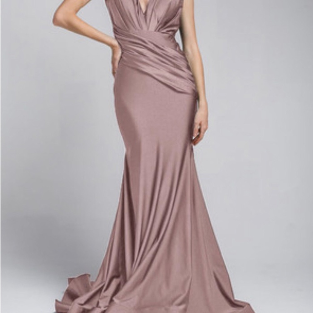 Amelia Couture 370 Dusty Rose Prom Dress - Picture 11 of 11